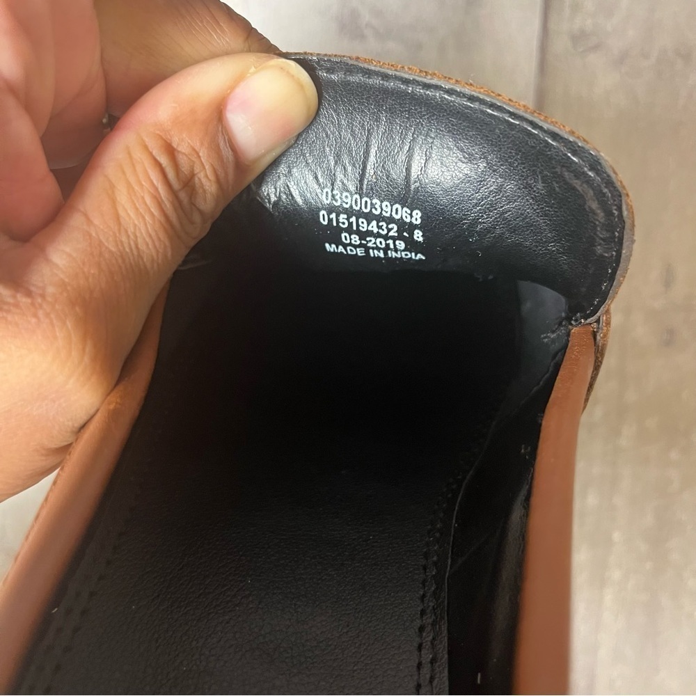 NWOT Asos Brown Chain Loafers Size 8 - Picture 3 of 10
